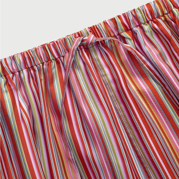 Striped Multicolor Pajama Pants - Picture 2 of 5